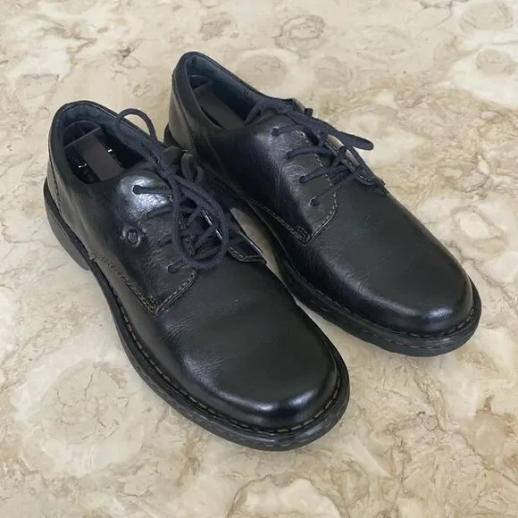 Born Leather Oxford Lace Up Derby Shoes - Picture 2 of 14